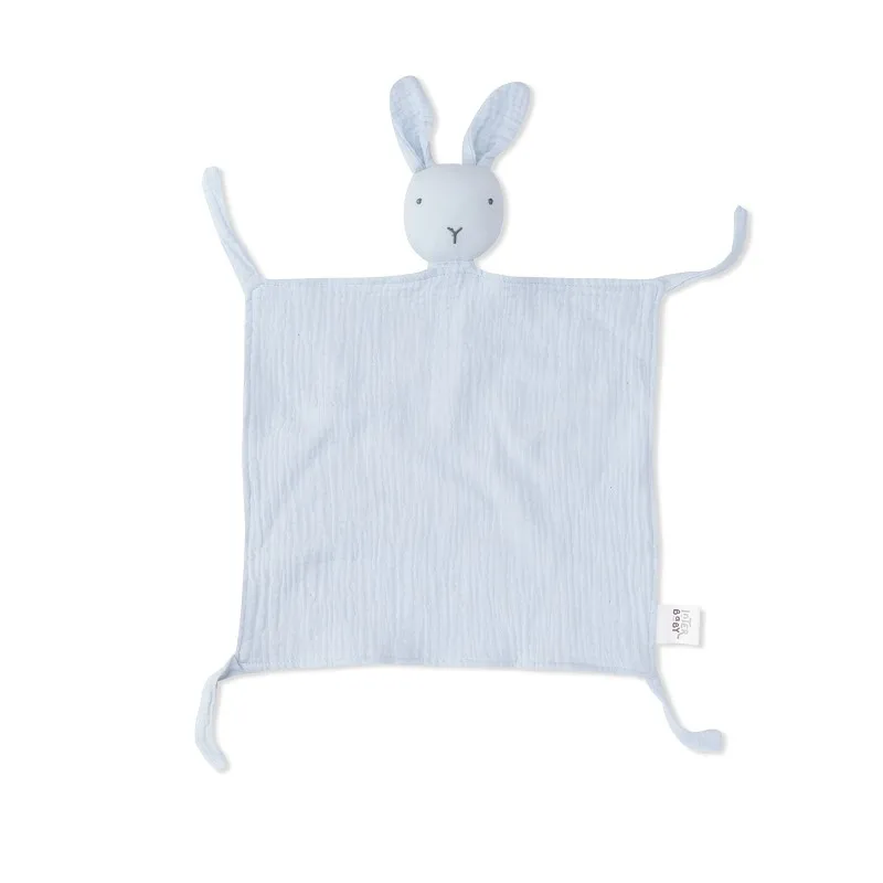 Dudu Muselina Modelo Conejo Azul Grisaceo
