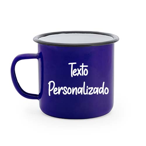Taza Personalizada Azul Metálica Camper - Imagen 3